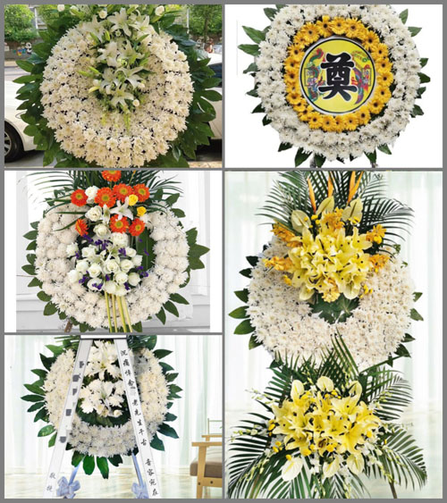 安徽安庆市潜山县痘姆乡求知村花圈速递